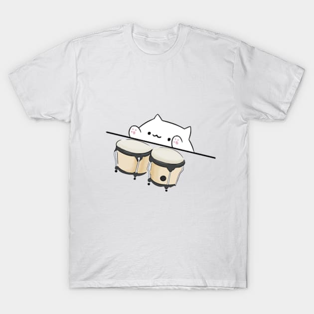 Bongo Cat Meme T-Shirt by Barnyardy